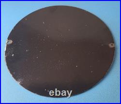 Vintage Arrow Oils Sign Porcelain Premium Gasoline Pump Plate Sign
