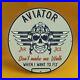 Vintage Aviator Air Ace When Fly Porcelain Enamel Gas Service Station Pump Sign
