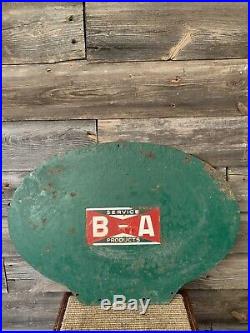Vintage B/A Oil Advertising Rack Sign