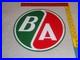 Vintage B/a British American Gasoline Station 11 3/4 Porcelain Metal Oil Sign