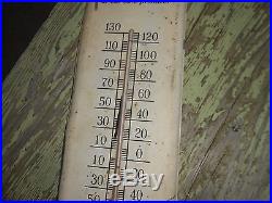 Vintage BOWES Seal Fast Radiator GAS OIL ADVERTISING SIGN THERMOMETER