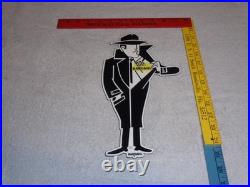 Vintage Bardahl Motor Oil Additive Burglar Thief 12 Metal Gasoline Sign! Racing