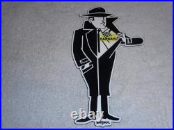 Vintage Bardahl Motor Oil Additive Burglar Thief 12 Metal Gasoline Sign! Racing Vintage Bardahl Motor Oil Additive Burglar Thief 12 Metal Gasoline Sign! Racing