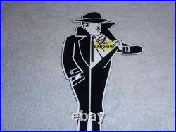 Vintage Bardahl Motor Oil Additive Burglar Thief 12 Metal Gasoline Sign! Racing