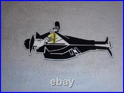 Vintage Bardahl Motor Oil Additive Burglar Thief 12 Metal Gasoline Sign! Racing