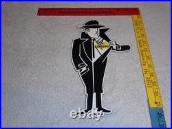 Vintage Bardahl Motor Oil Additive Burglar Thief 12 Metal Gasoline Sign! Racing