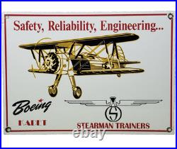 Vintage Boeing Aircraft Co Porcelain Sign Airplane Hangar Gas Station Motor Oil Vintage Boeing Aircraft Co Porcelain Sign Airplane Hangar Gas Station Motor Oil