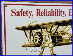 Vintage Boeing Aircraft Co Porcelain Sign Airplane Hangar Gas Station Motor Oil Vintage Boeing Aircraft Co Porcelain Sign Airplane Hangar Gas Station Motor Oil