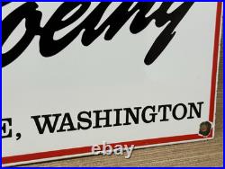 Vintage Boeing Aircraft Co Porcelain Sign Airplane Hangar Gas Station Motor Oil Vintage Boeing Aircraft Co Porcelain Sign Airplane Hangar Gas Station Motor Oil