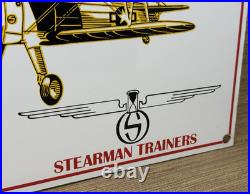 Vintage Boeing Aircraft Co Porcelain Sign Airplane Hangar Gas Station Motor Oil Vintage Boeing Aircraft Co Porcelain Sign Airplane Hangar Gas Station Motor Oil