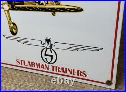 Vintage Boeing Aircraft Co Porcelain Sign Airplane Hangar Gas Station Motor Oil Vintage Boeing Aircraft Co Porcelain Sign Airplane Hangar Gas Station Motor Oil