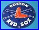 Vintage Boston Red Sox Porcelain Major League Baseball Field Stadium Sign