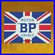Vintage Bp Motor Spirit 12x8 Porcelain Metal Oil Petroleum Union Jack Gas Sign
