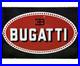 Vintage Bugatti Porcelain Dealership Sign France Lamborghini Gas Oil Ferrari