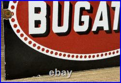 Vintage Bugatti Porcelain Dealership Sign France Lamborghini Gas Oil Ferrari Vintage Bugatti Porcelain Dealership Sign France Lamborghini Gas Oil Ferrari