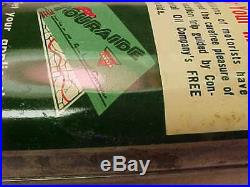 Vintage CONOCO Anti Squeak Lead Top Handy Gun Reel Oiler Oil Tin Can EMPTY