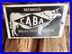 Vintage Caba Cow Beef Dairy Porcelain Sign Car Gas Oil Truck