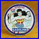 Vintage Car Moto Girl 8'' Gas Station Service Man Cave Oil Porcelain Sign 032