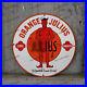 Vintage Car Orange Julius Gas Station Service Man Cave Oil Porcelain Sign 038