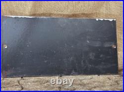 Vintage Case Eagle Hitch Porcelain Sign Barn Tractor Feed 12×7