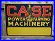 Vintage Case Sign Old Farming Machinery Metal Tin Tacker Gas Oil Advertising USA