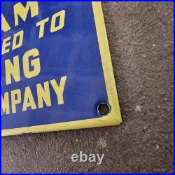 Vintage Cash For Cream Old Us Gasoline Oil Gas Pump Enamel Porcelain Sign