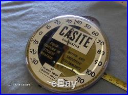 Vintage Casite Oil Gas PAM Thermometer NICE CONDITION! Helps your Chevrolet Ford