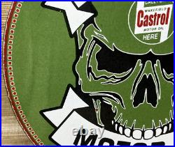 Vintage Castrol Motor Oil Porcelain Dealership Sign Gas Station Skull Motorcycle Vintage Castrol Motor Oil Porcelain Dealership Sign Gas Station Skull Motorcycle