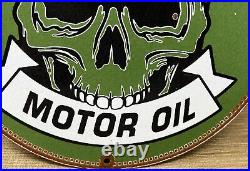 Vintage Castrol Motor Oil Porcelain Dealership Sign Gas Station Skull Motorcycle Vintage Castrol Motor Oil Porcelain Dealership Sign Gas Station Skull Motorcycle