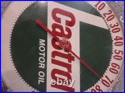 Vintage Castrol Motor Oil Thermometer Garage Wall No Glass USA Made A4 Vintage Castrol Motor Oil Thermometer Garage Wall No Glass USA Made A4
