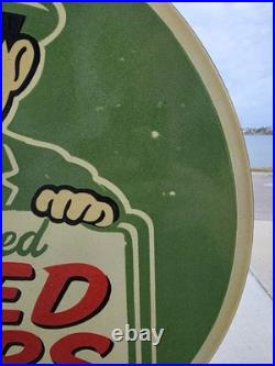 Vintage Certified Used Cars Double-sided Flange Porcelain 17 X 17 Sign