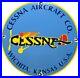 Vintage Cessna Aircraft Co Porcelain Sign Airplane Hangar Gas Station Motor Oil