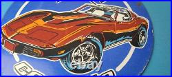 Vintage Chevrolet Corvette Porcelain Sign American Service Gas Oil Racing Sign Vintage Chevrolet Corvette Porcelain Sign American Service Gas Oil Racing Sign