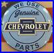 Vintage Chevrolet Porcelain Service Sign, Gas Station, Pump Plate, Motor Oil