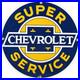 Vintage Chevrolet Porcelain Sign General Motors Dealership Gas Oil Ford Mopar