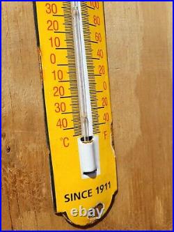 Vintage Chevrolet Thermometer Porcelain Sign Used Car Dealer Truck Sales Service