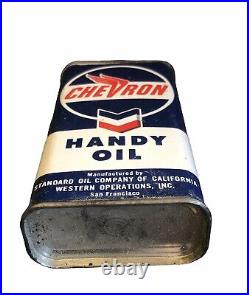 Vintage Chevron Handy Oil Can Standard Oil RARE