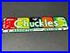 Vintage Chuckles Candy 14 Metal Die-cut Advertising Food Oil Gas Station Sign