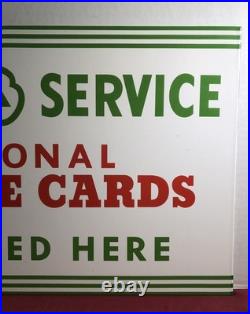 Vintage Cities Service 20 Double Sided Porcelain Sign Flange Gas Oil Gasoline