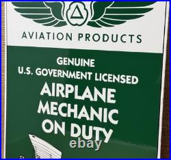 Vintage Cities Service Porcelain Sign Gasoline Gas Station Pump Plate Aviation Vintage Cities Service Porcelain Sign Gasoline Gas Station Pump Plate Aviation