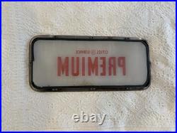 Vintage Cities Service Premium Glass Sign Vintage Cities Service Premium Glass Sign