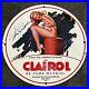 Vintage Clairol Porcelain Sign Marilyn Garage Man Cave Gas Oil Hair Care Service