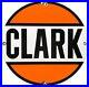 Vintage Clark Gasoline Porcelain Sign Gas Station Pump Plate Motor Oil Service