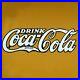 Vintage Coca Cola Porcelain Die Cut Drink Gas Soda Beverage Service Station Sign