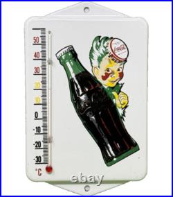 Vintage Coca Cola Porcelain Thermometer Motor Oil Service Station Pump Plate Vintage Coca Cola Porcelain Thermometer Motor Oil Service Station Pump Plate