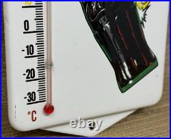 Vintage Coca Cola Porcelain Thermometer Motor Oil Service Station Pump Plate Vintage Coca Cola Porcelain Thermometer Motor Oil Service Station Pump Plate