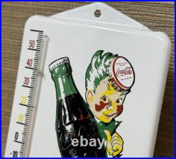 Vintage Coca Cola Porcelain Thermometer Motor Oil Service Station Pump Plate Vintage Coca Cola Porcelain Thermometer Motor Oil Service Station Pump Plate