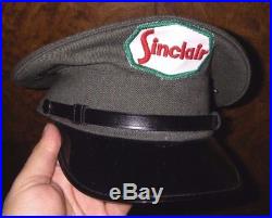 Vintage Collectible SINCLAIR Oil Service Gas Station Uniform Hat Cap Patch