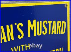 Vintage Colman's Mustard Porcelain Sign Oil Gas Station Restaurant Diner Ketchup Vintage Colman's Mustard Porcelain Sign Oil Gas Station Restaurant Diner Ketchup