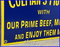 Vintage Colman's Mustard Porcelain Sign Oil Gas Station Restaurant Diner Ketchup Vintage Colman's Mustard Porcelain Sign Oil Gas Station Restaurant Diner Ketchup
